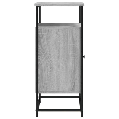Dressoir 69X35X80 Cm Bewerkt Hout Grijs Sonoma Eikenkleurig