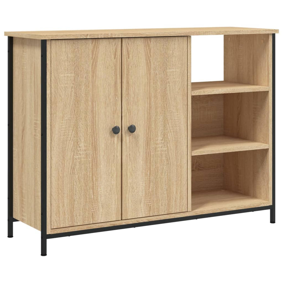 Dressoir 00X33X75 Cm Bewerkt Hout Kleurig Sonoma eiken