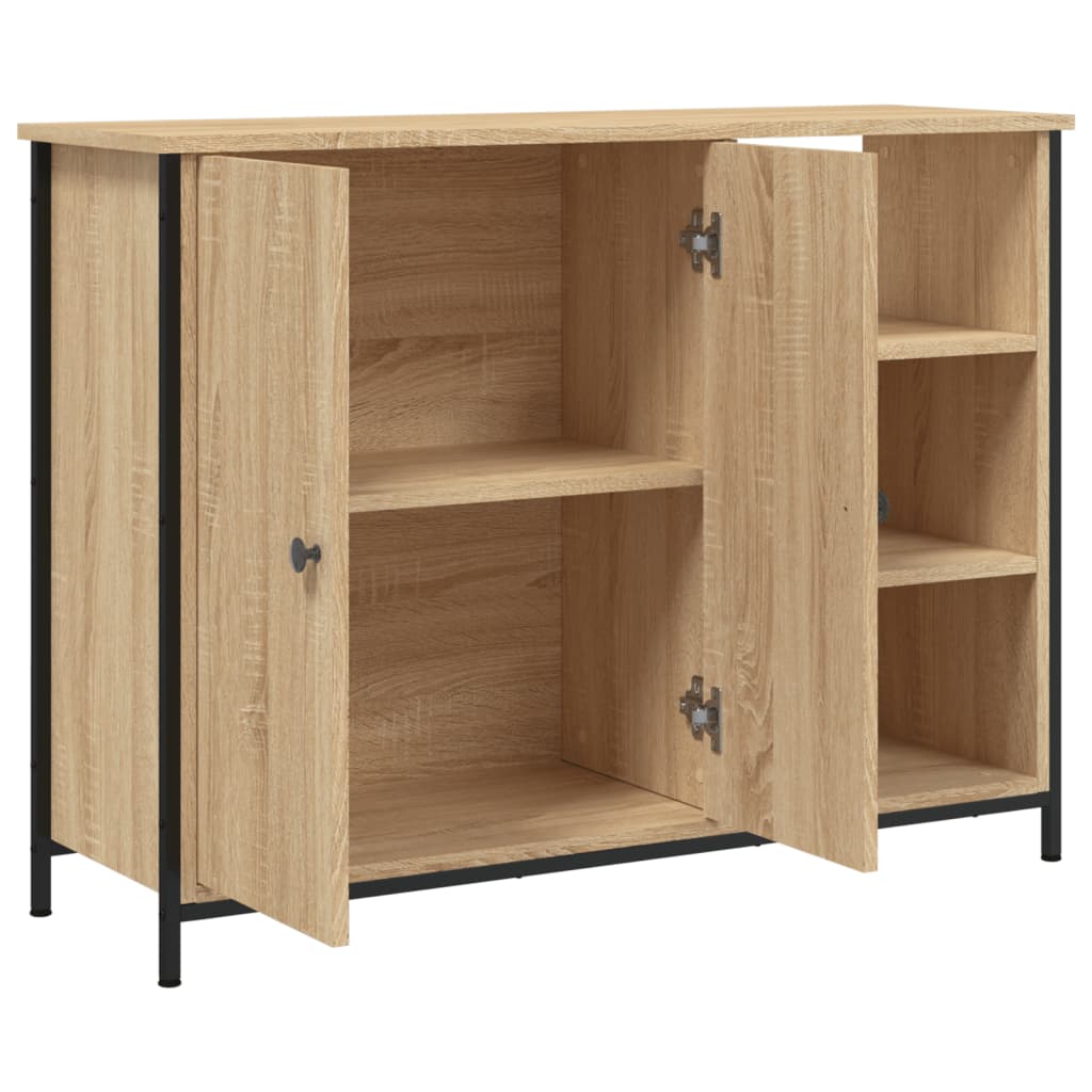 Dressoir 00X33X75 Cm Bewerkt Hout Kleurig Sonoma eiken