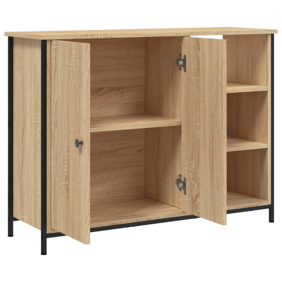 Dressoir 00X33X75 Cm Bewerkt Hout Kleurig Sonoma eiken