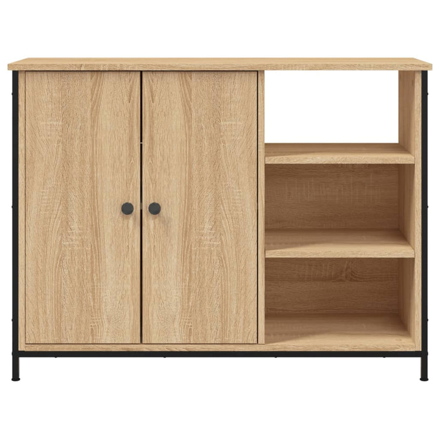 Dressoir 00X33X75 Cm Bewerkt Hout Kleurig Sonoma eiken