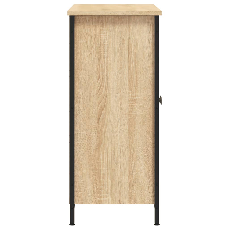 Dressoir 00X33X75 Cm Bewerkt Hout Kleurig Sonoma eiken