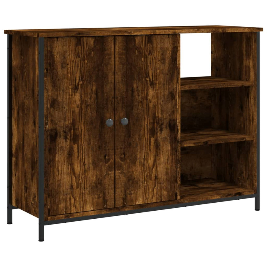 Dressoir 00X33X75 Cm Bewerkt Hout Kleurig Gerookt eiken