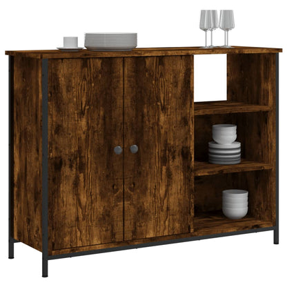 Dressoir 00X33X75 Cm Bewerkt Hout Kleurig Gerookt eiken