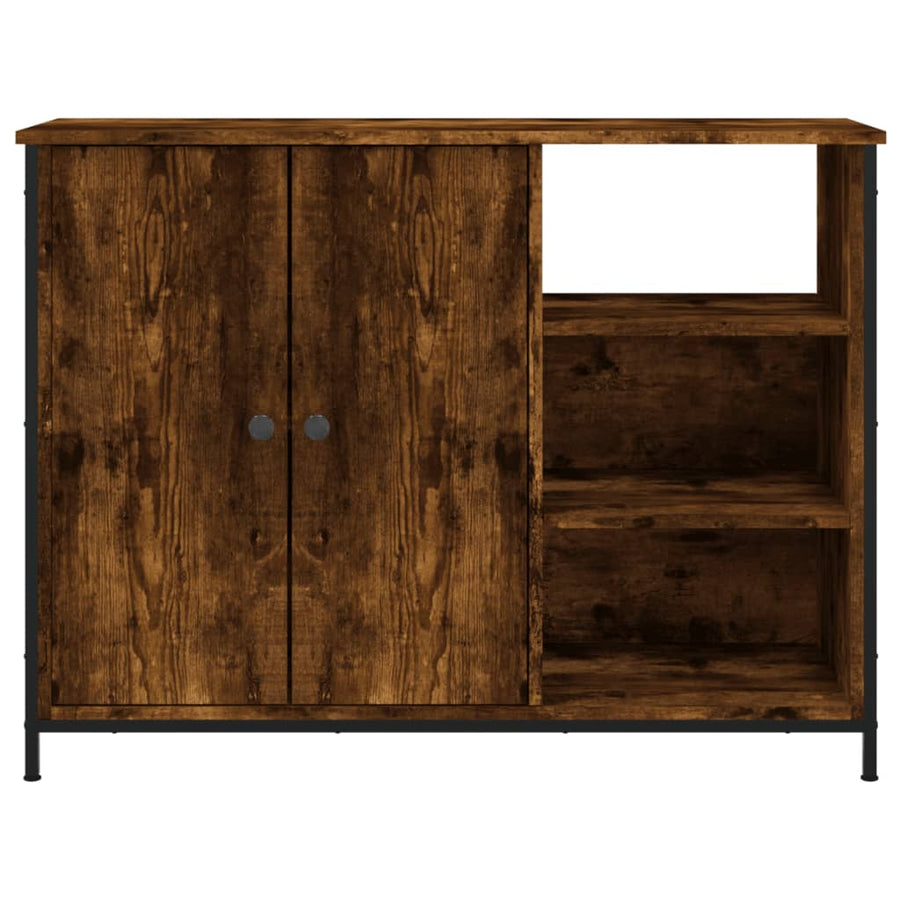 Dressoir 00X33X75 Cm Bewerkt Hout Kleurig Gerookt eiken