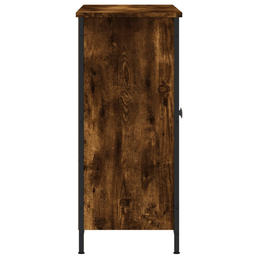 Dressoir 00X33X75 Cm Bewerkt Hout Kleurig Gerookt eiken
