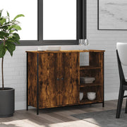 Dressoir 100x33x75 cm bewerkt hout gerookt eiken