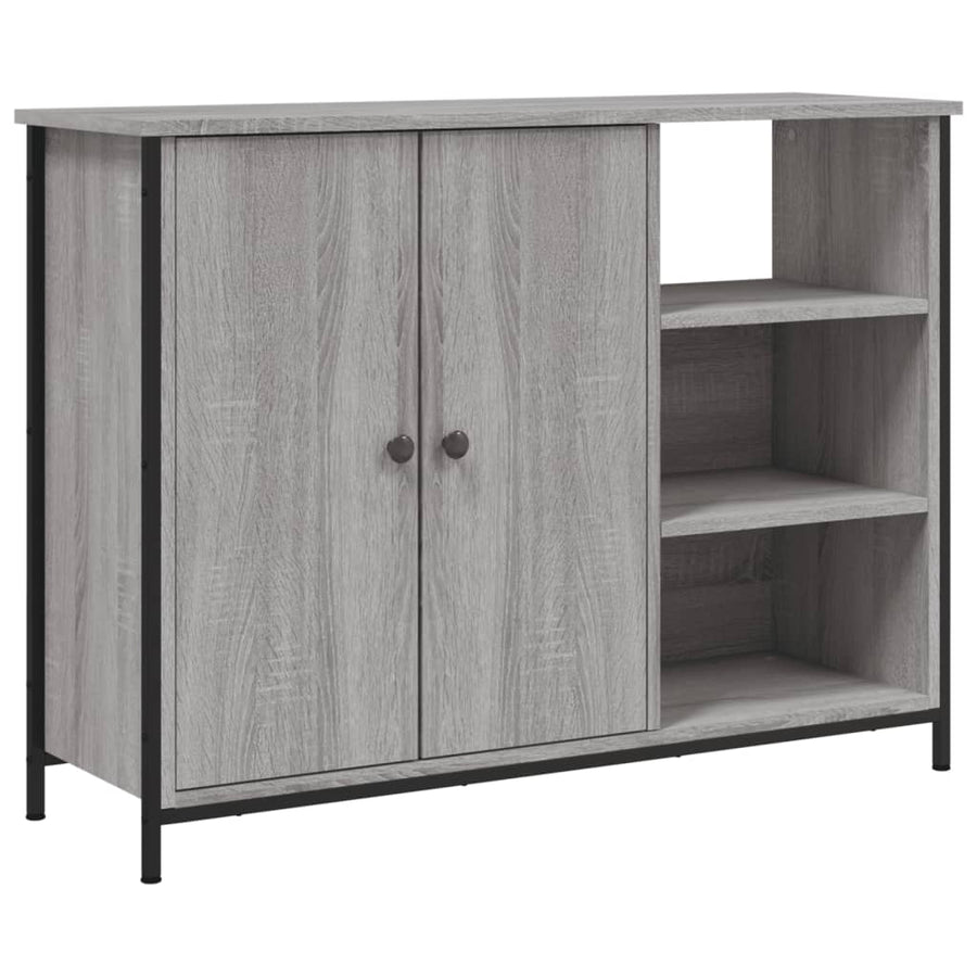 Dressoir 00X33X75 Cm Bewerkt Hout Grijs sonoma