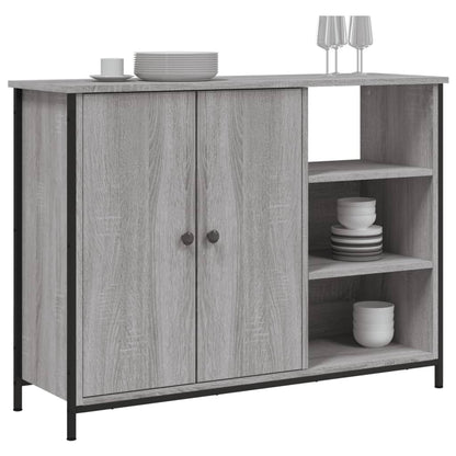 Dressoir 00X33X75 Cm Bewerkt Hout Grijs sonoma