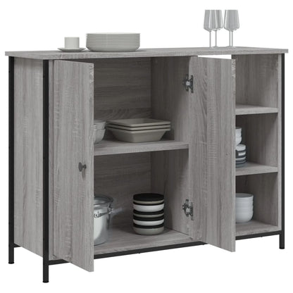 Dressoir 00X33X75 Cm Bewerkt Hout Grijs sonoma