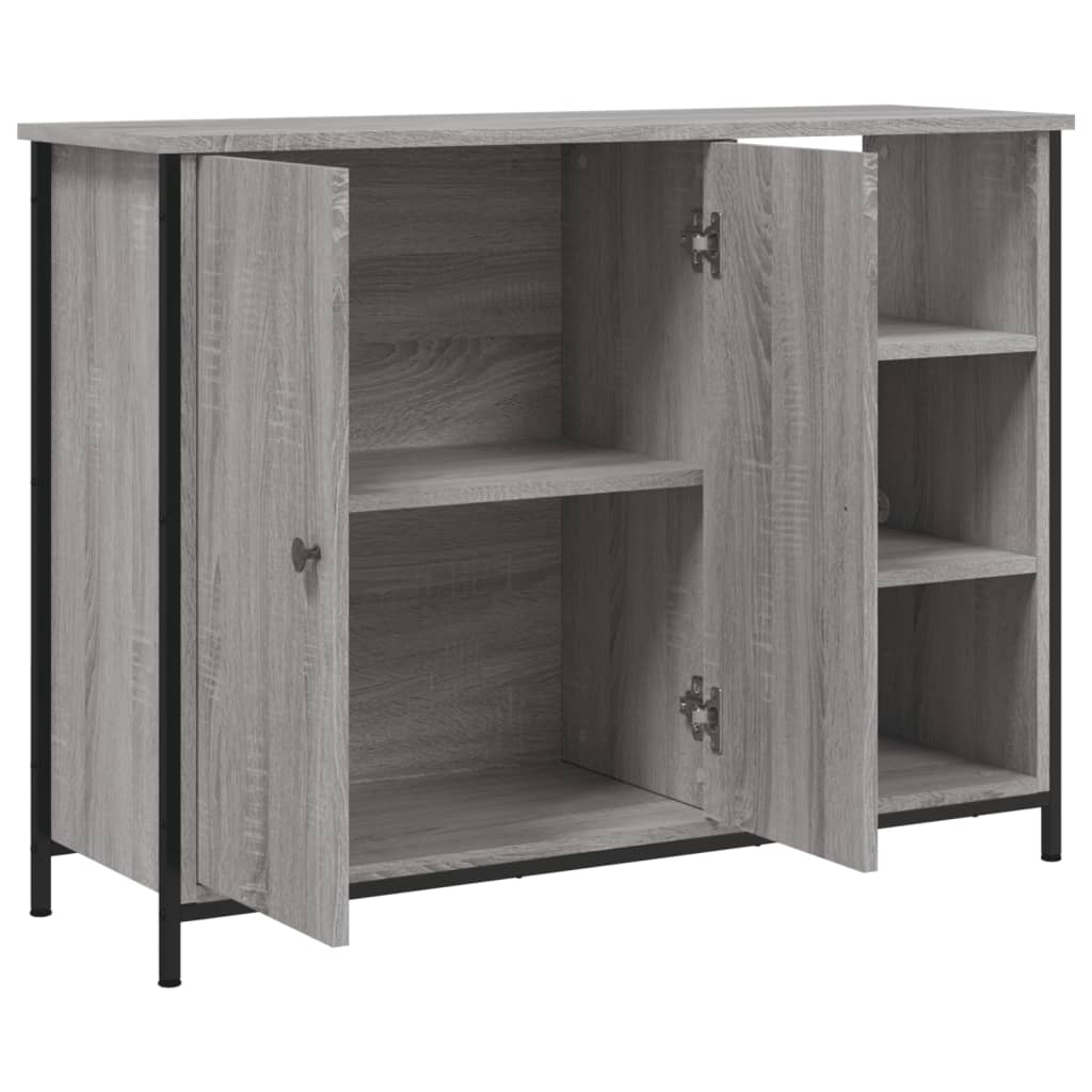 Dressoir 00X33X75 Cm Bewerkt Hout Grijs sonoma