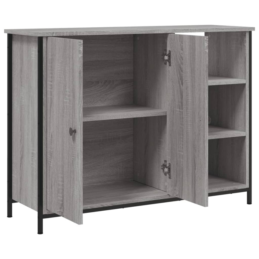 Dressoir 00X33X75 Cm Bewerkt Hout Grijs sonoma