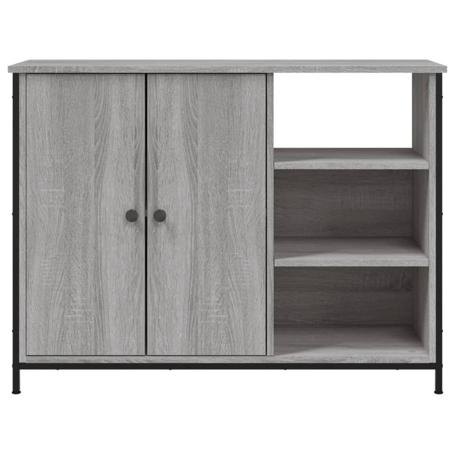 Dressoir 00X33X75 Cm Bewerkt Hout Grijs sonoma