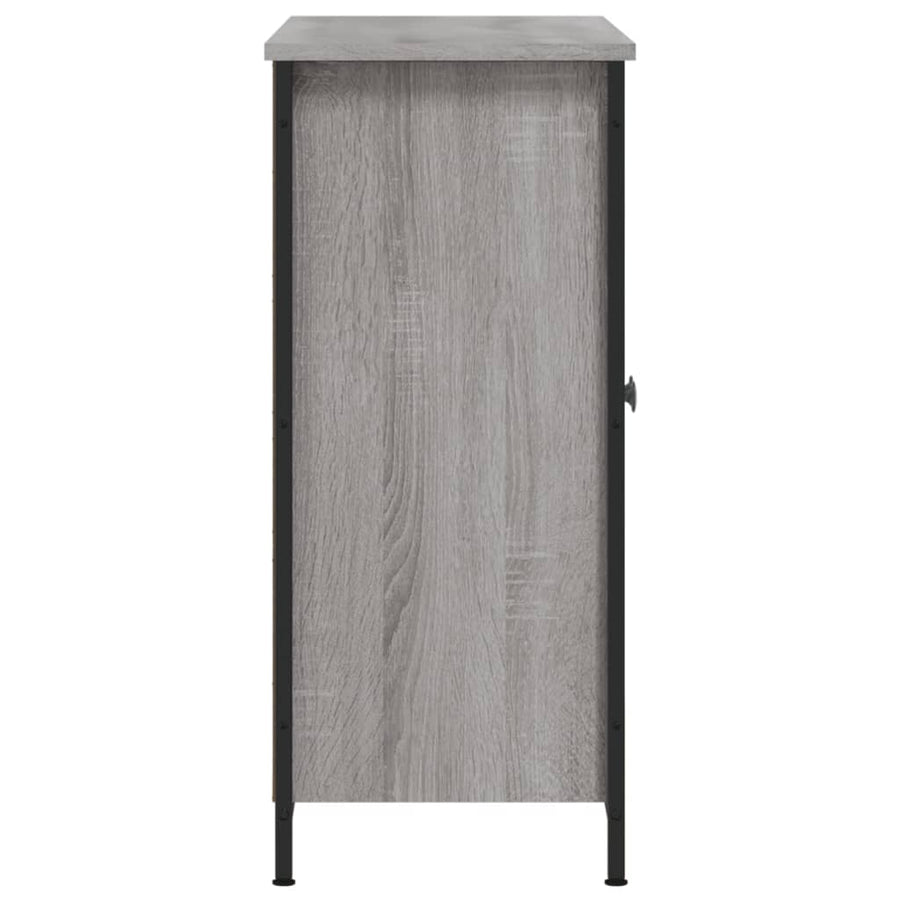 Dressoir 00X33X75 Cm Bewerkt Hout Grijs sonoma