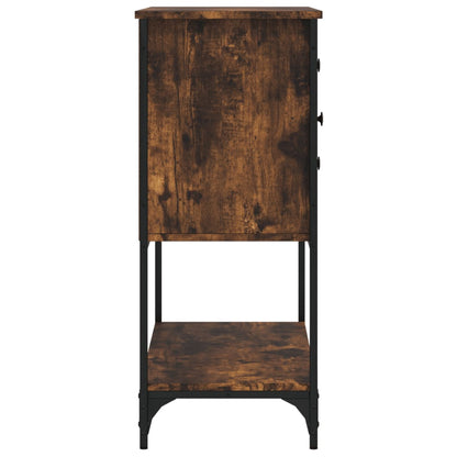 Dressoir 100X36X85 Cm Bewerkt Hout Gerookt Eikenkleurig
