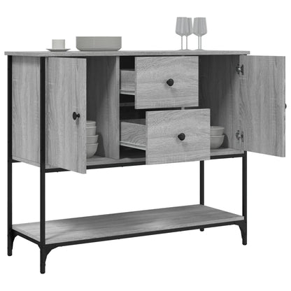 Dressoir 100X36X85 Cm Bewerkt Hout Grijs Sonoma