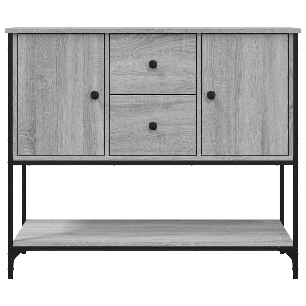 Dressoir 100X36X85 Cm Bewerkt Hout Grijs Sonoma