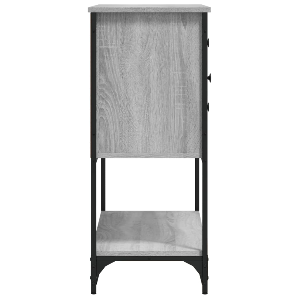 Dressoir 100X36X85 Cm Bewerkt Hout Grijs Sonoma