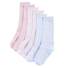 Kindersokken 5 paar EU 30-34 roze blauw