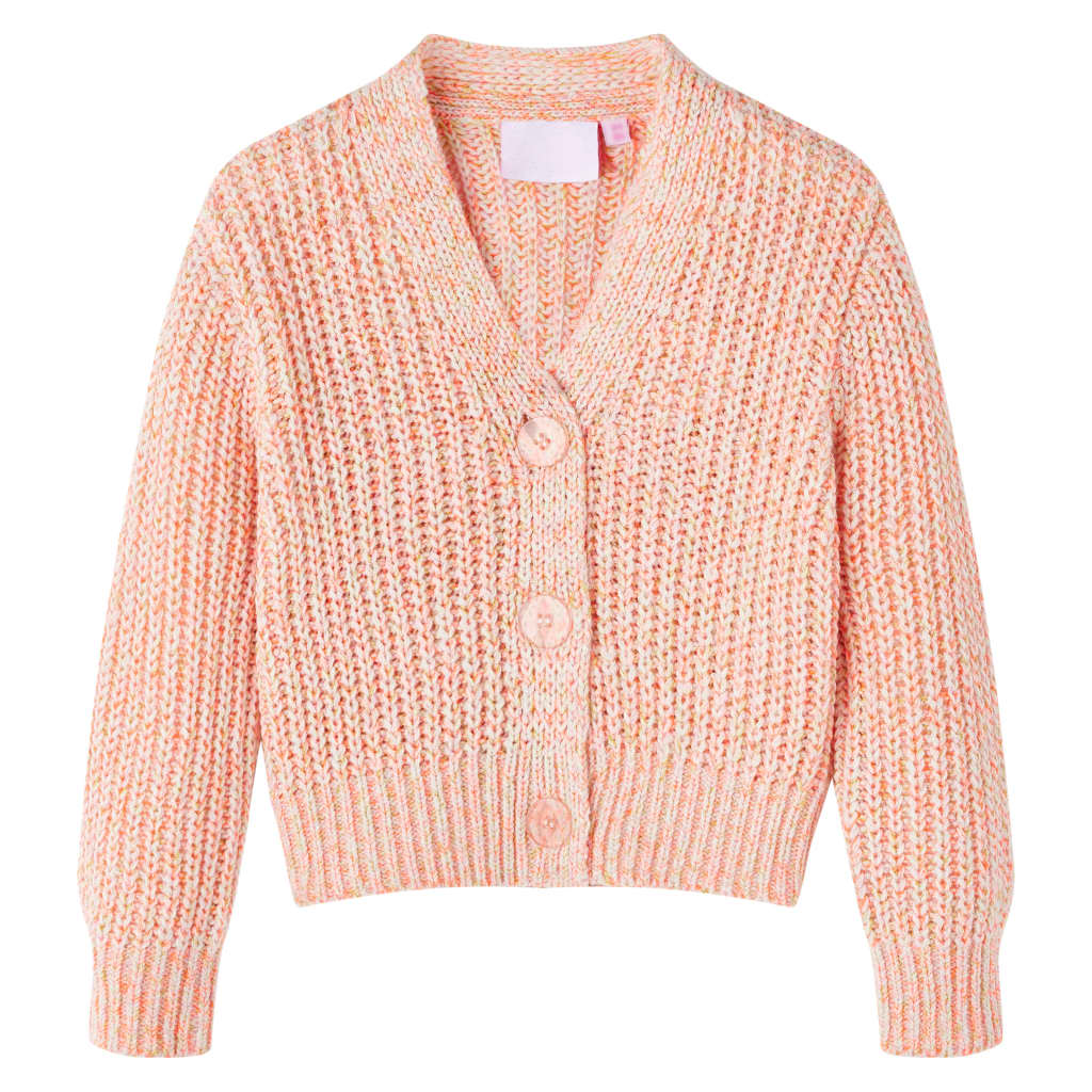 Kindervest gebreid 104 gemengd roze 104