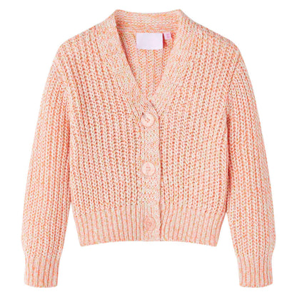 Kindervest gebreid 104 gemengd roze 104
