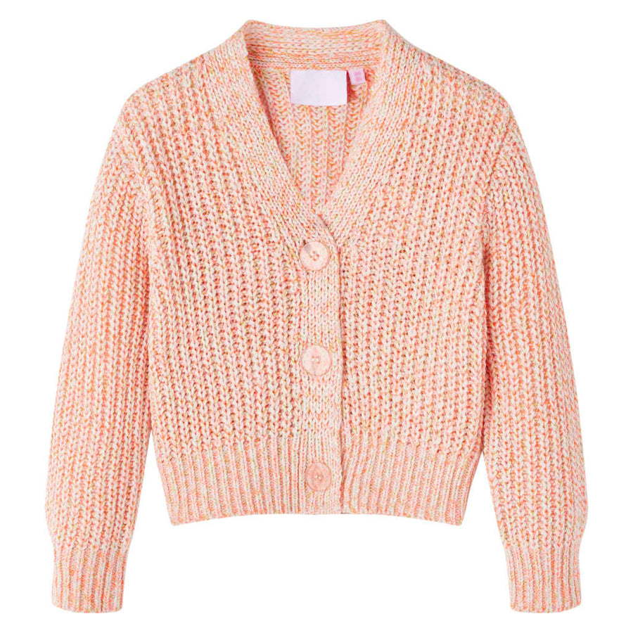 Kindervest gebreid 104 gemengd roze 104