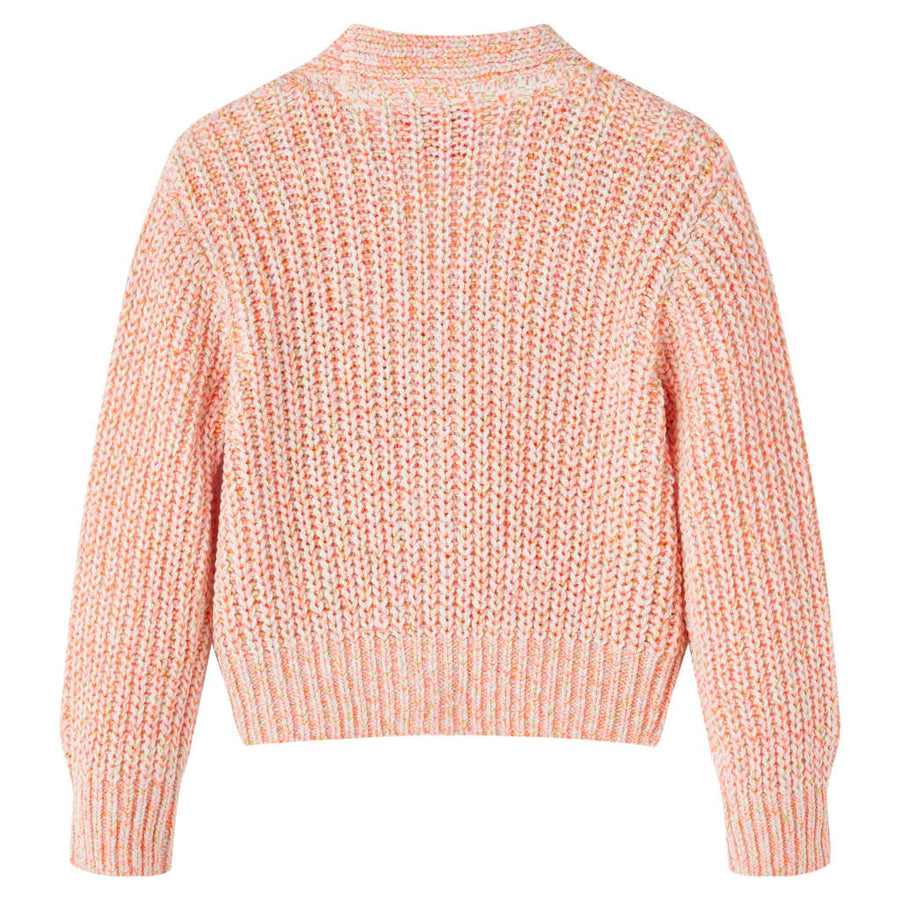 Kindervest gebreid 104 gemengd roze 104