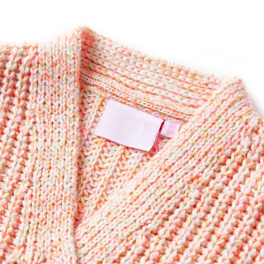 Kindervest gebreid 104 gemengd roze 104