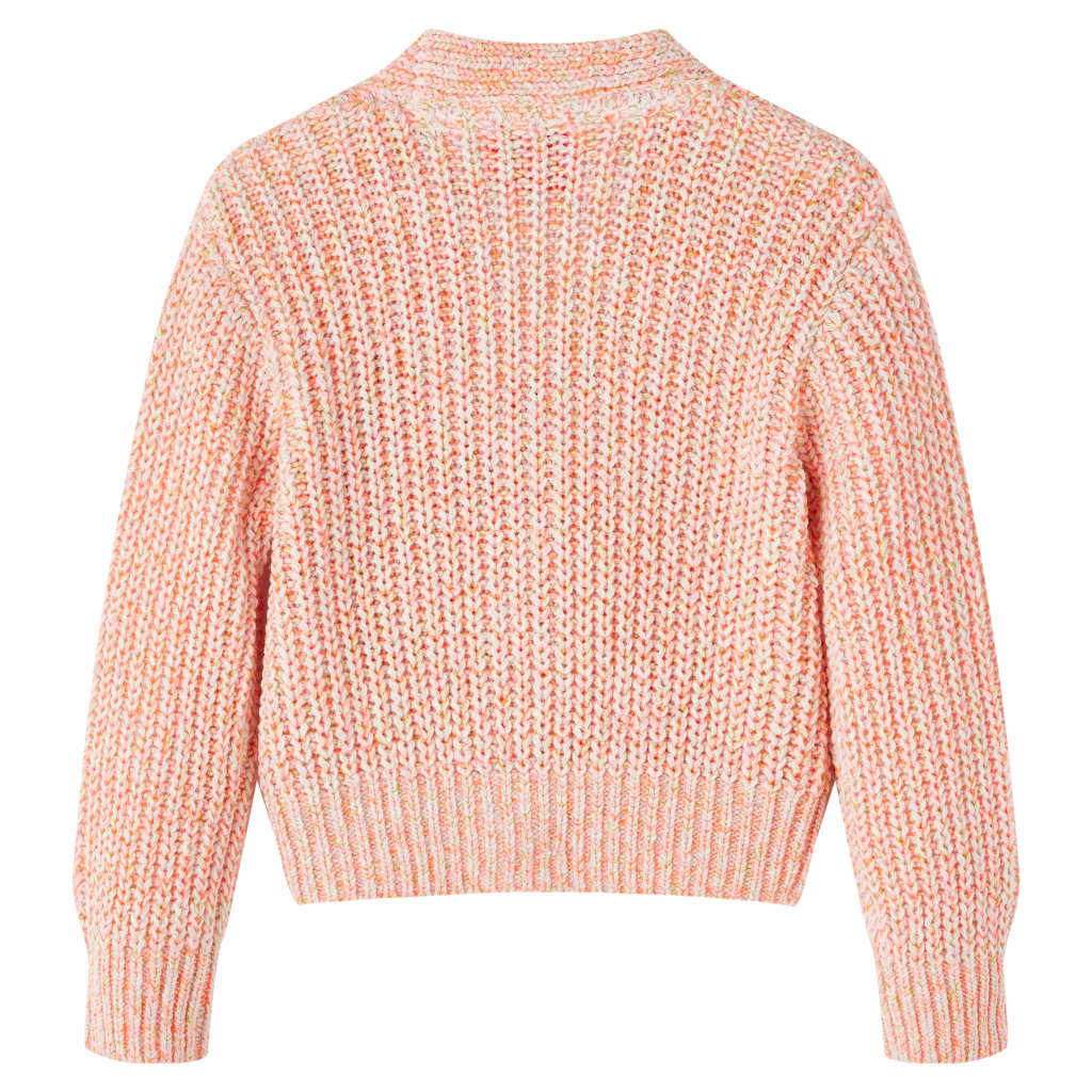 Kindervest gebreid 116 gemengd roze 116