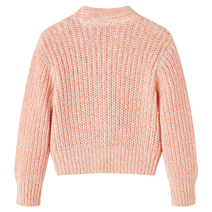Kindervest gebreid 116 gemengd roze 116