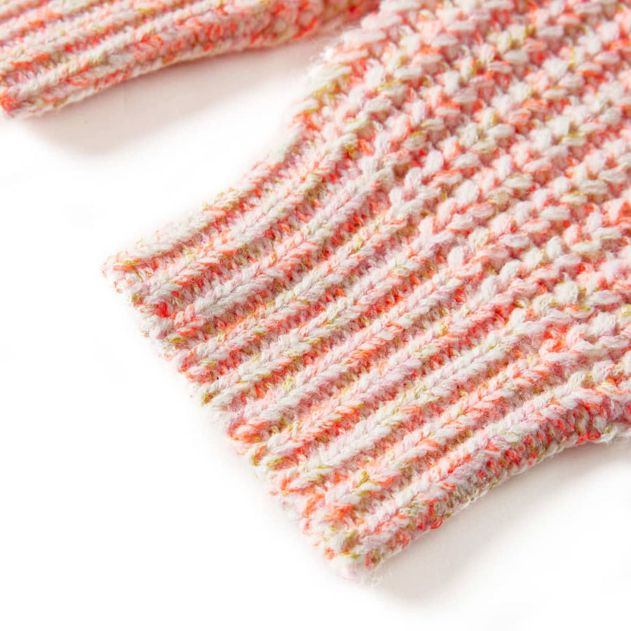 Kindervest gebreid 116 gemengd roze 116