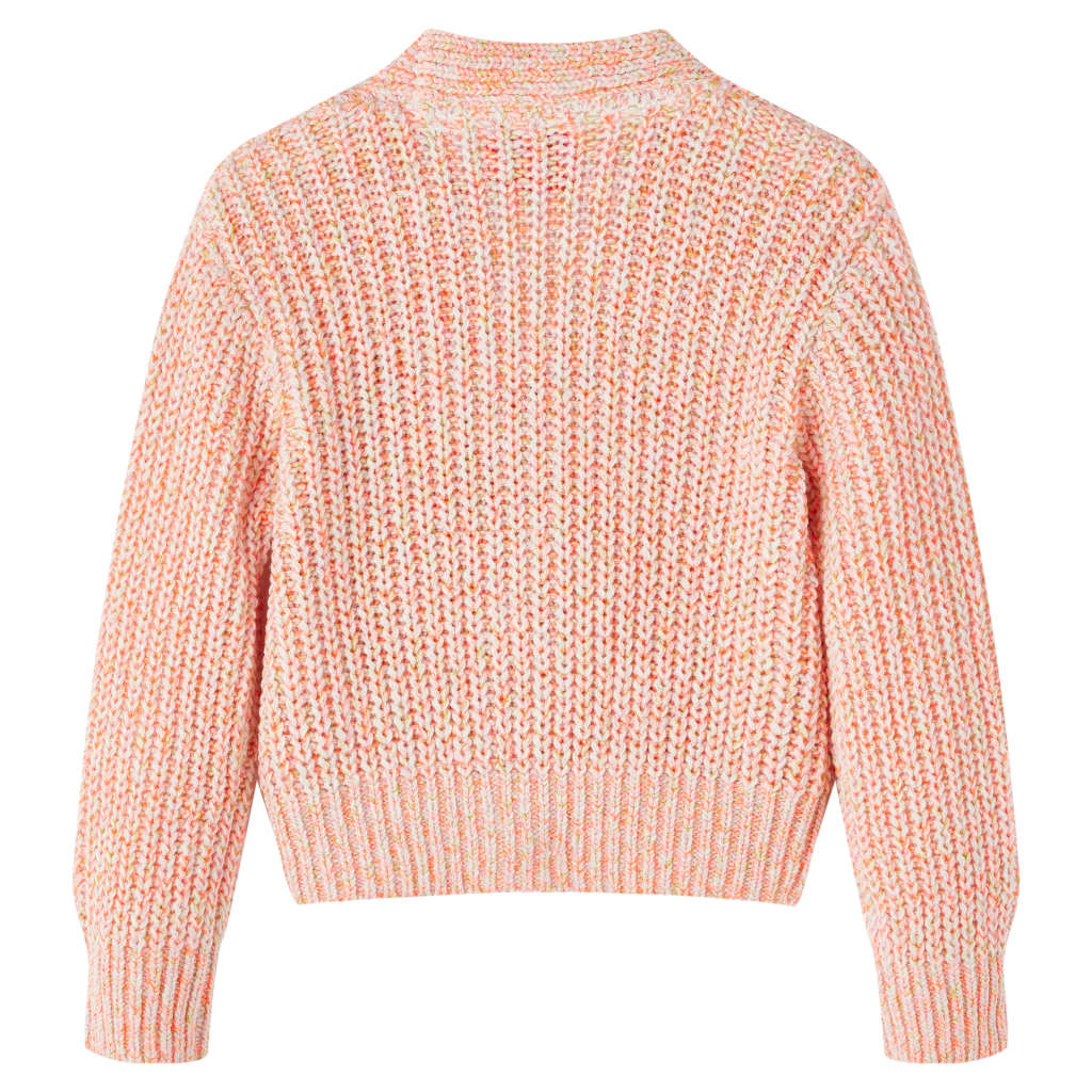 Kindervest gebreid 128 gemengd roze