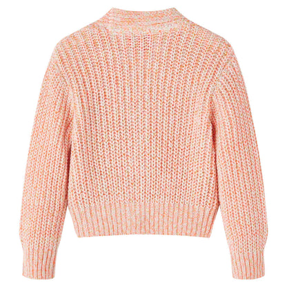 Kindervest gebreid 128 gemengd roze