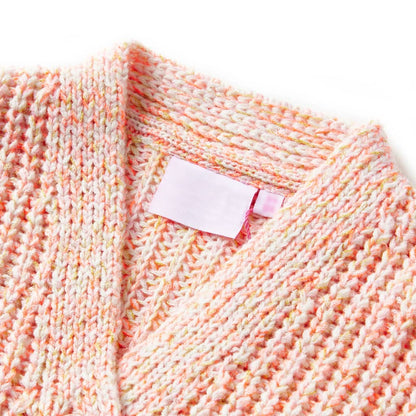 Kindervest gebreid 128 gemengd roze