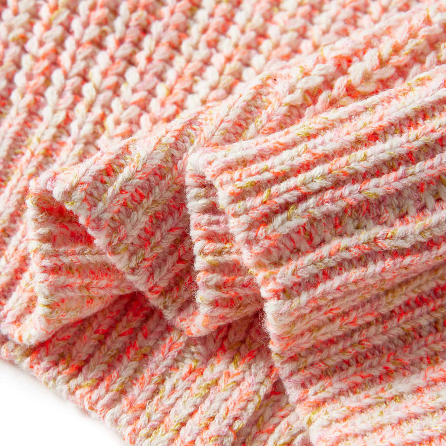 Kindervest gebreid 128 gemengd roze
