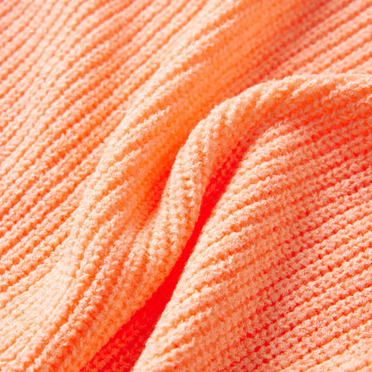 Kindertrui gebreid 128 feloranje orange 128