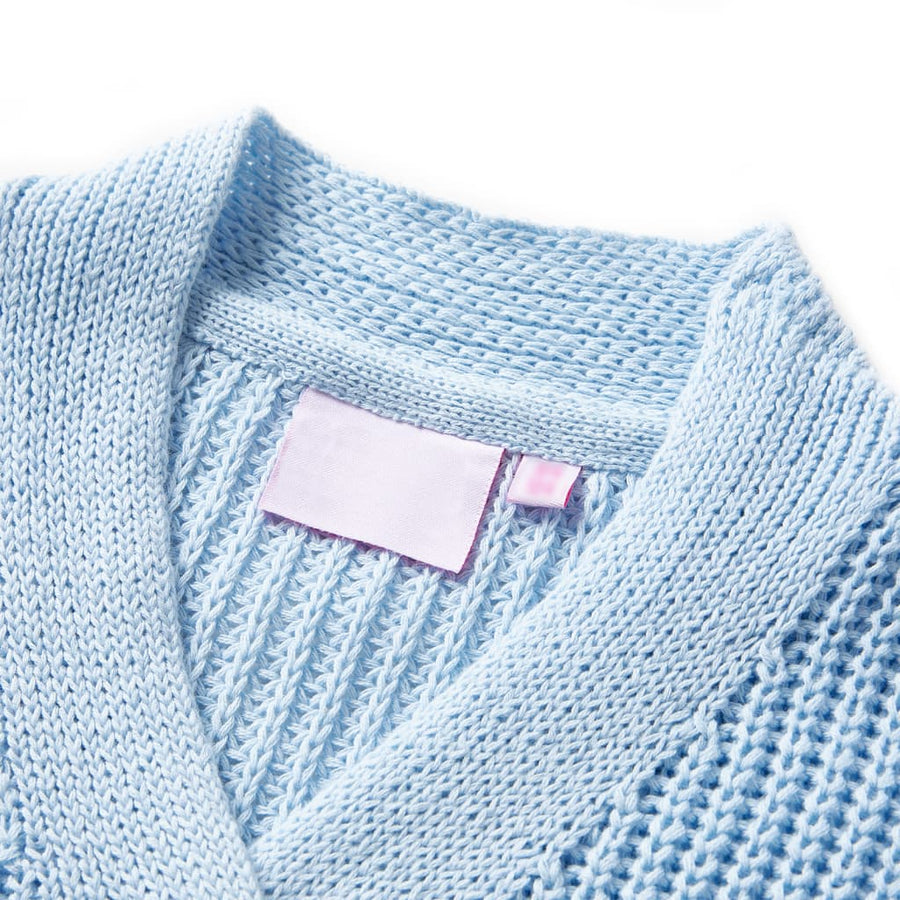 Kindervest gebreid 98 blauw 92