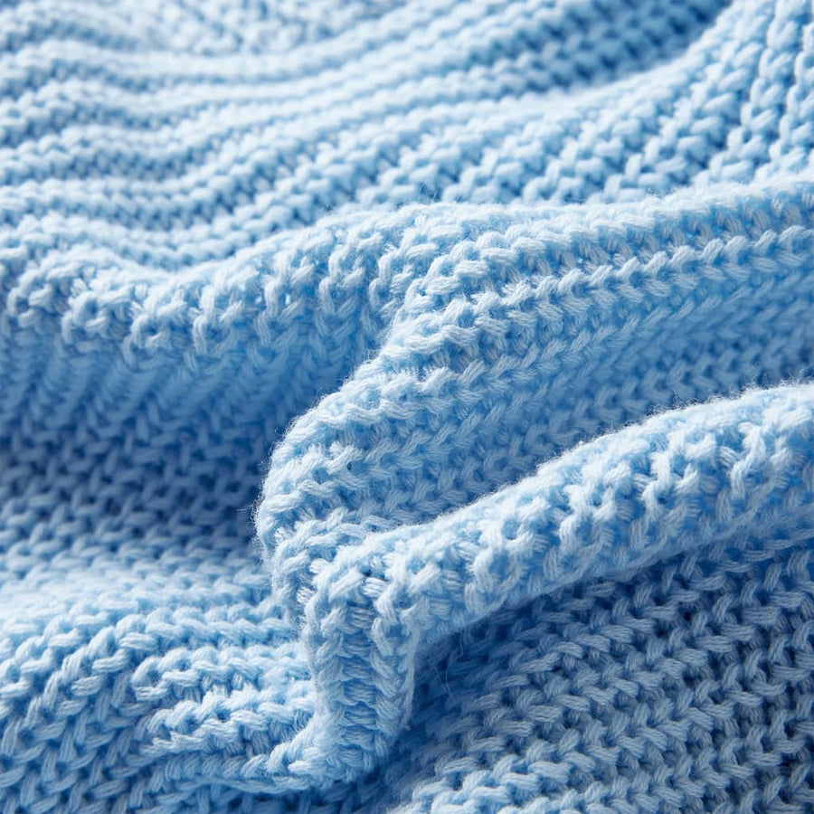 Kindervest gebreid 98 blauw 92