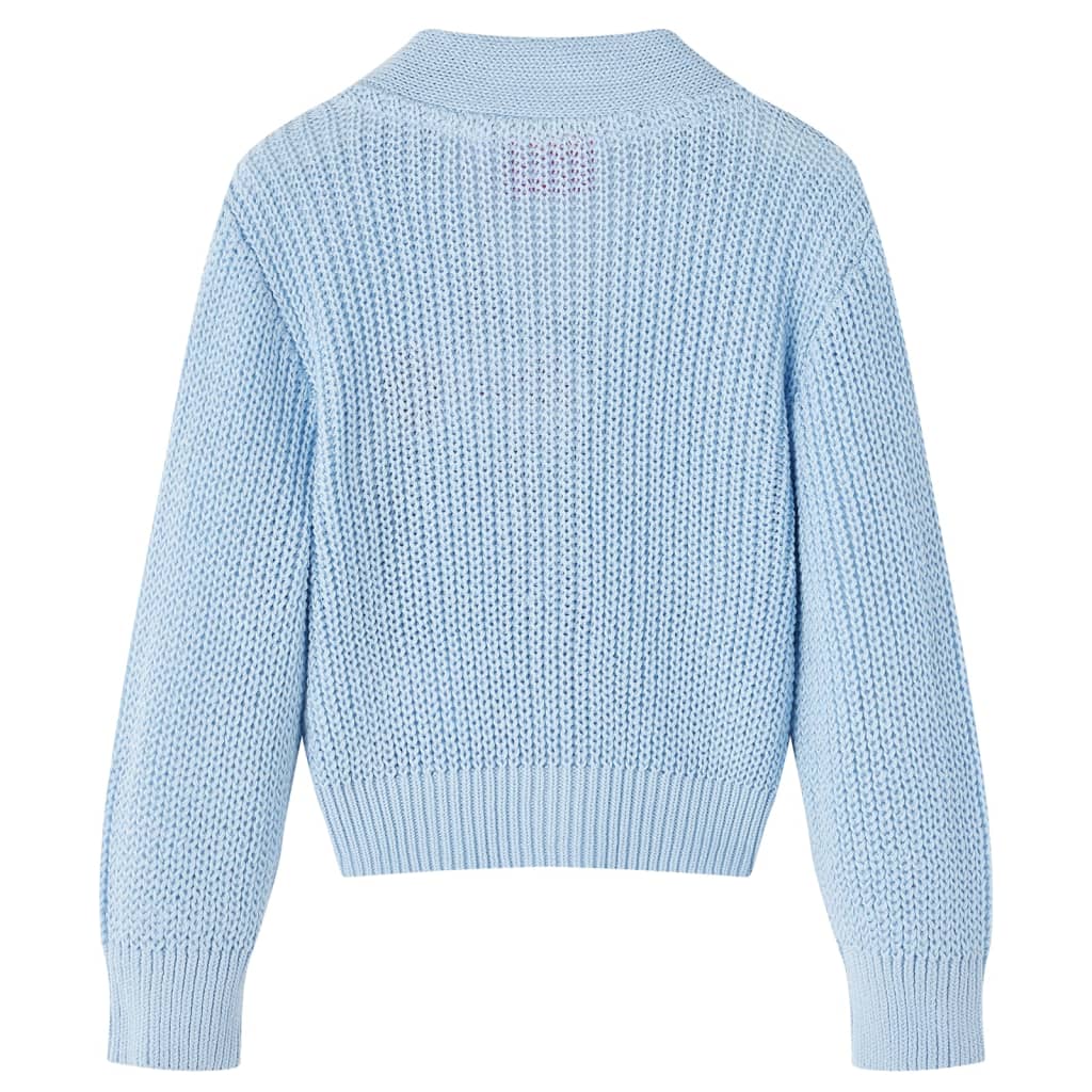 Kindervest gebreid 104 blauw