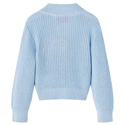 Kindervest gebreid 104 blauw
