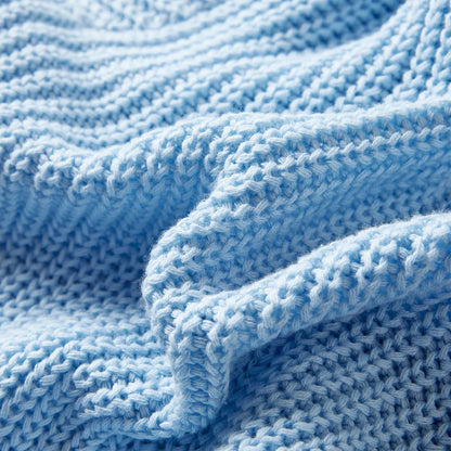 Kindervest gebreid 104 blauw