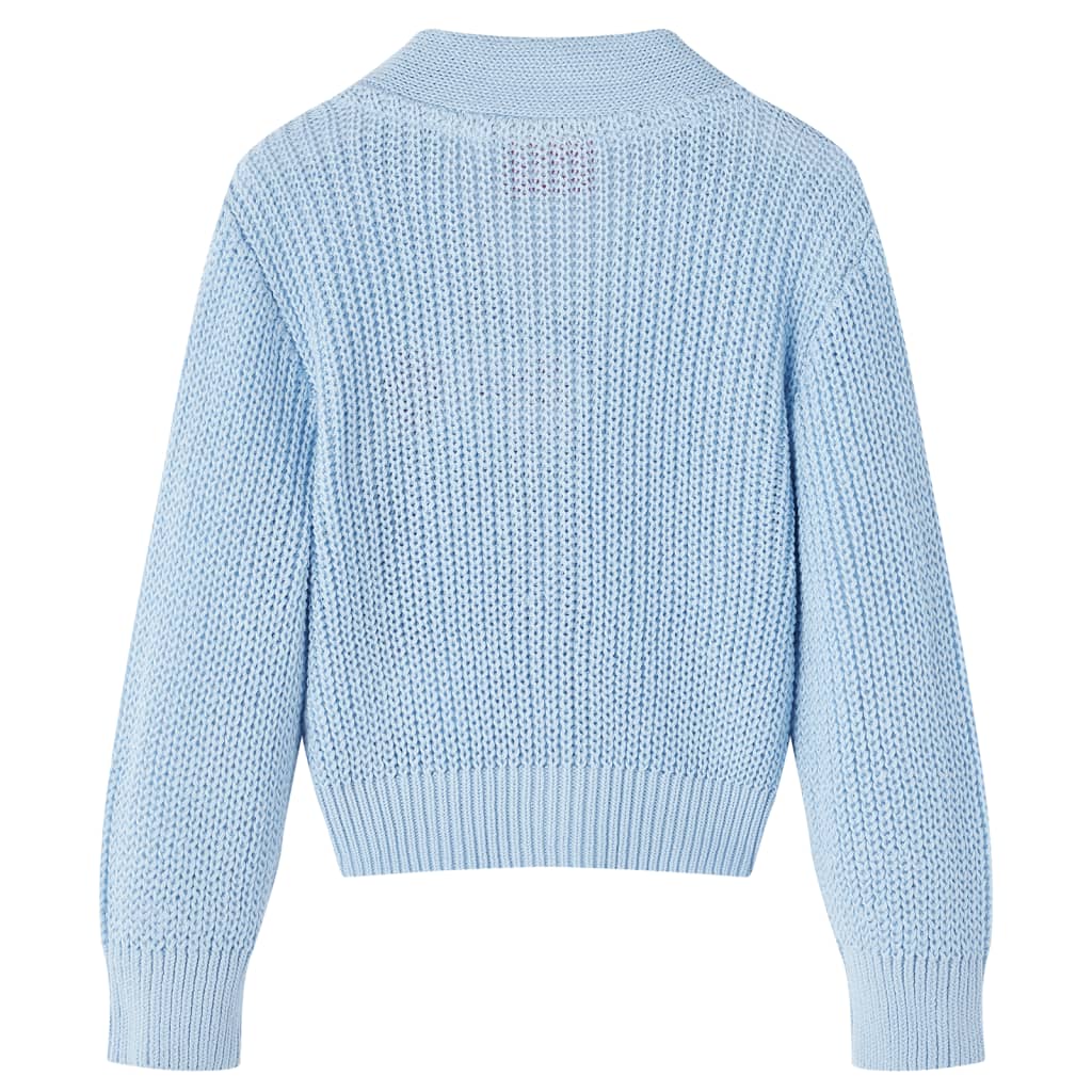 Kindervest gebreid 116 blauw