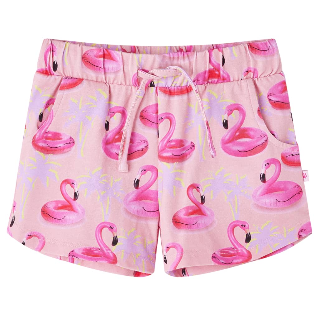 Kindershorts met trekkoord 116 lichtroze