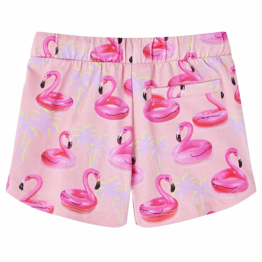 Kindershorts met trekkoord 116 lichtroze