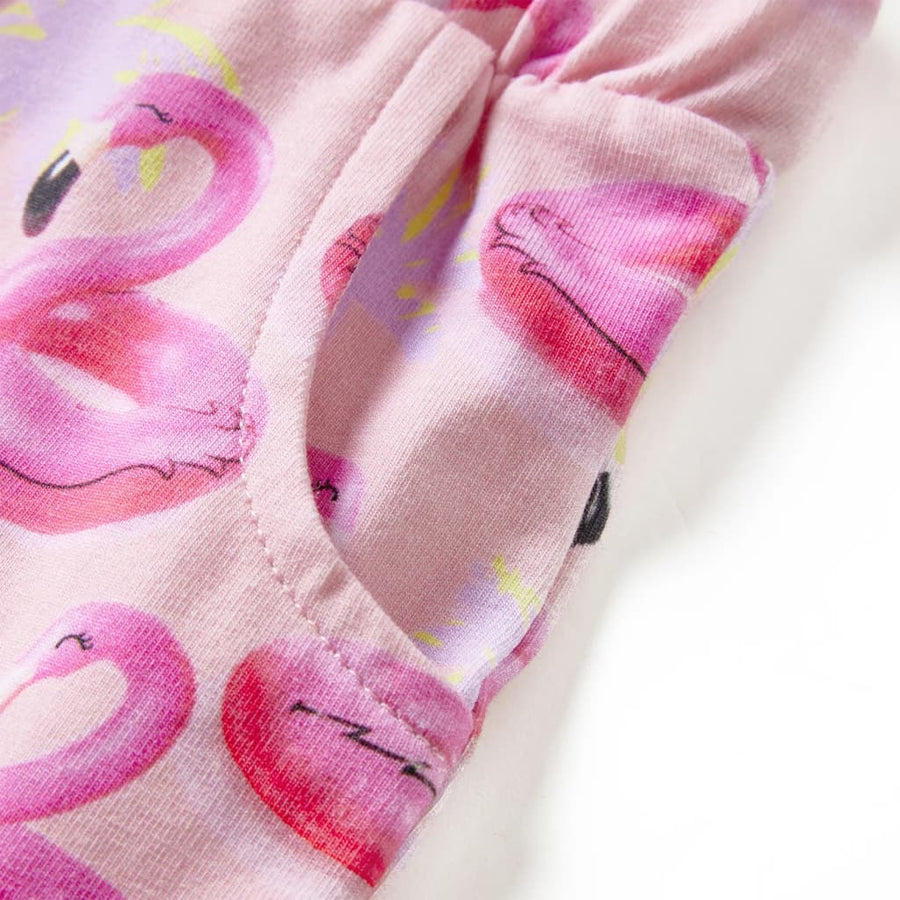 Kindershorts met trekkoord 116 lichtroze