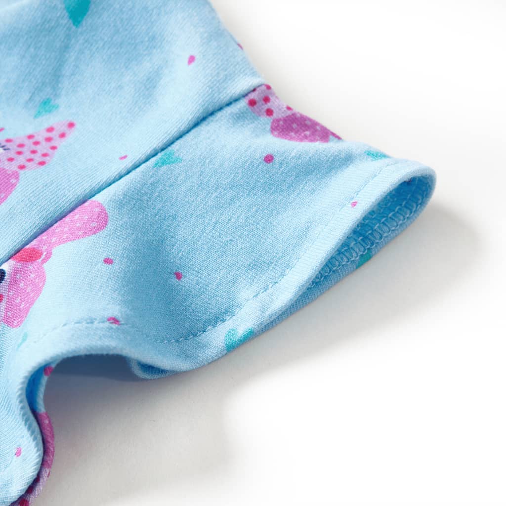 Kinderjurk met knopen zonder mouwen 104 blauw