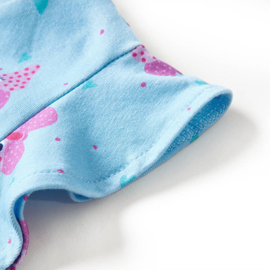 Kinderjurk met knopen zonder mouwen 104 blauw