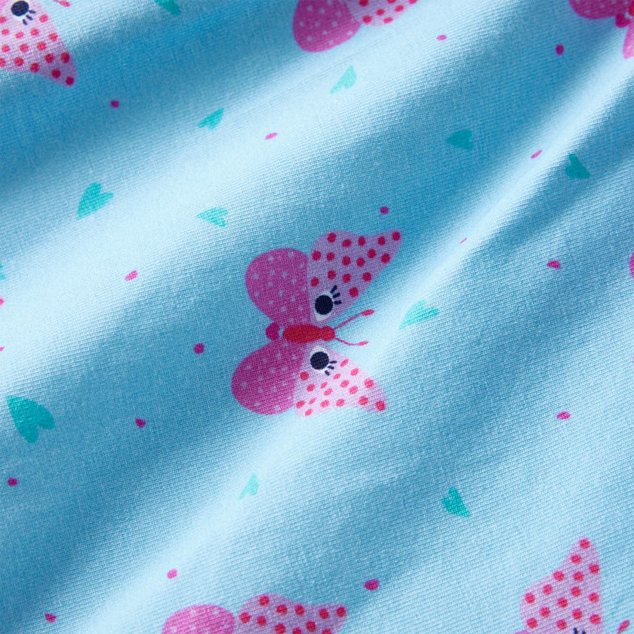 Kinderjurk met knopen zonder mouwen 104 blauw