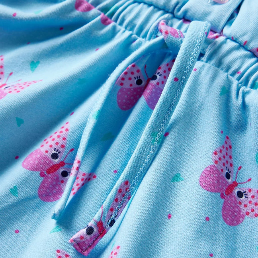 Kinderjurk met knopen zonder mouwen 116 blauw