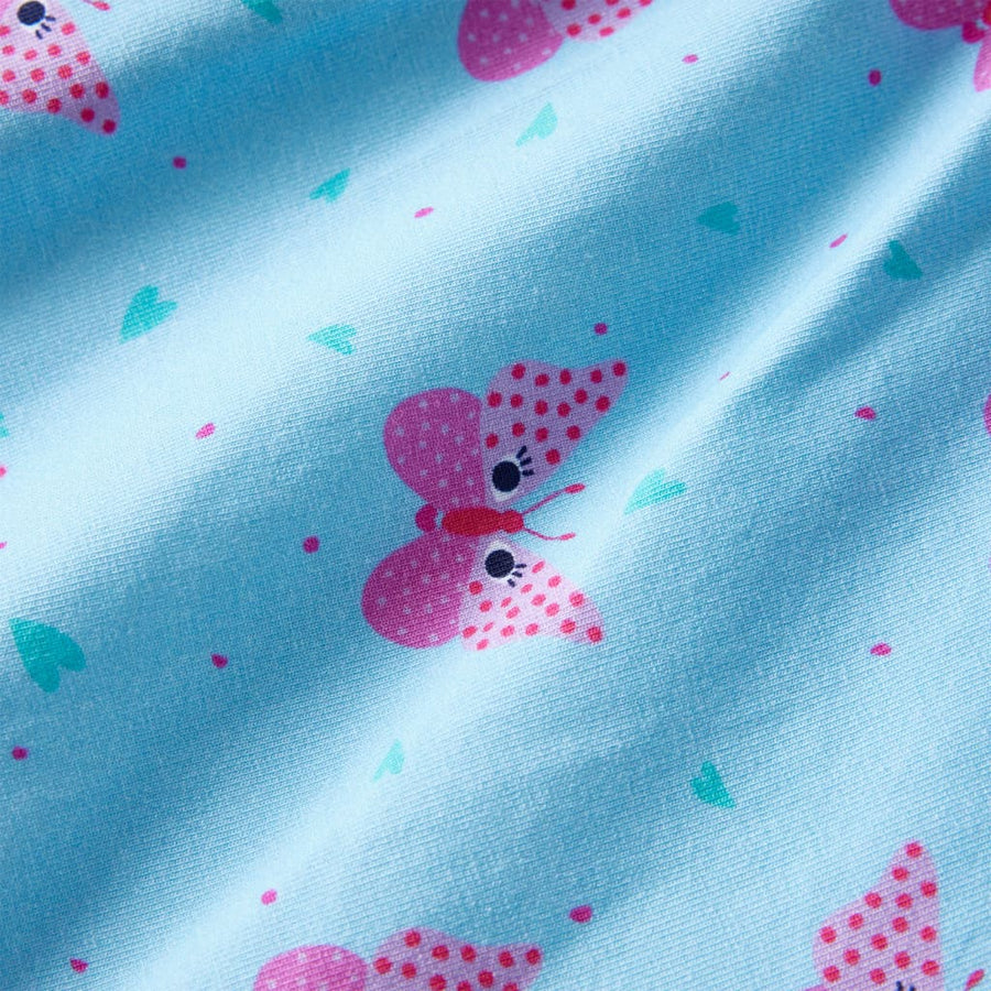 Kinderjurk met knopen zonder mouwen 116 blauw